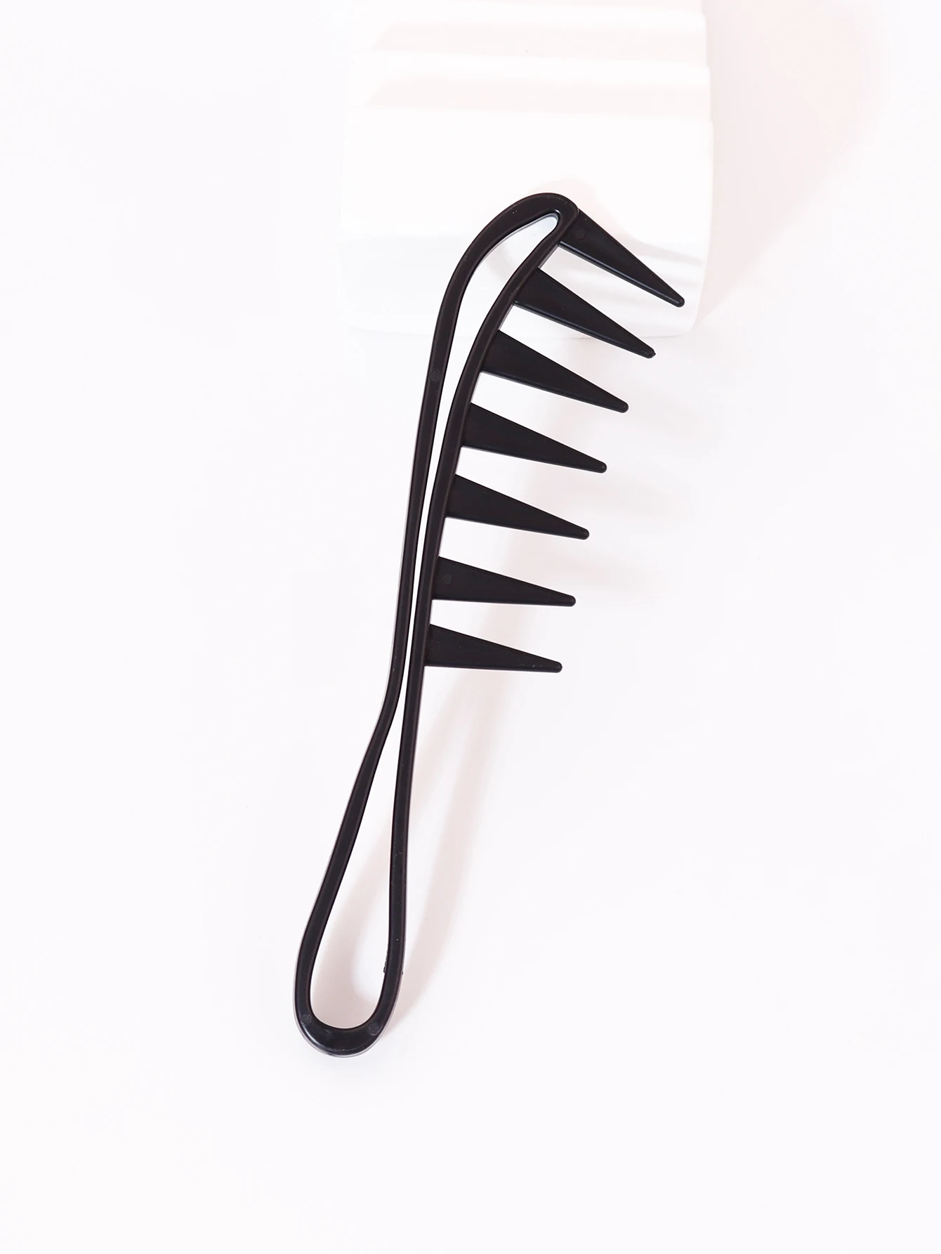 Detangling Wide Comb - 1 Stück breitzinkiger Shun-Haarkamm – Kunststoff-Massage-
