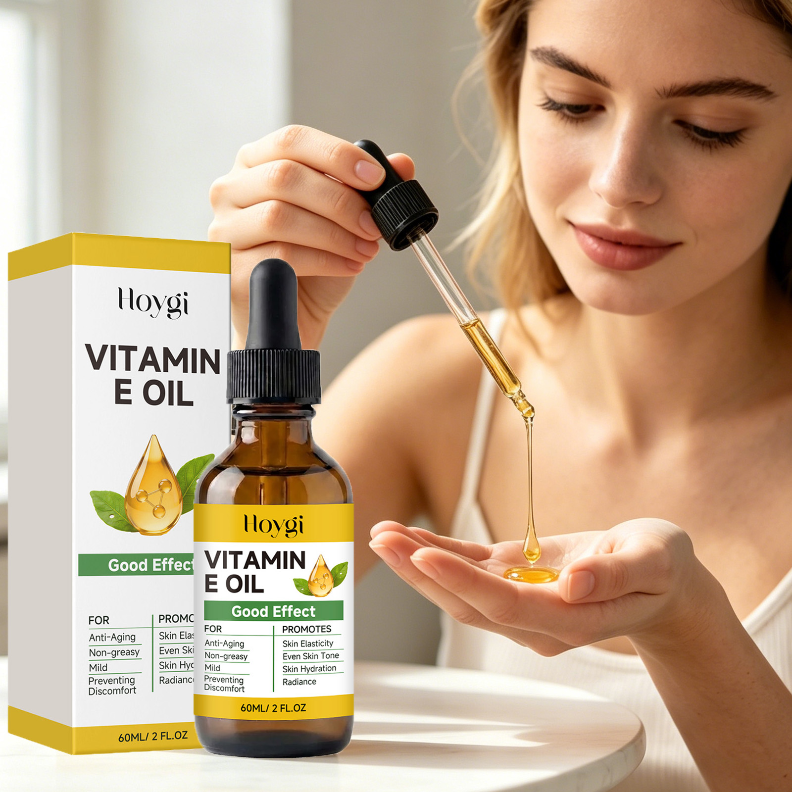Hair Care Vitamin E - Vitamin-E-Öl Feuchtigkeitsspendend Straffend Verbessert die Hautweichheit