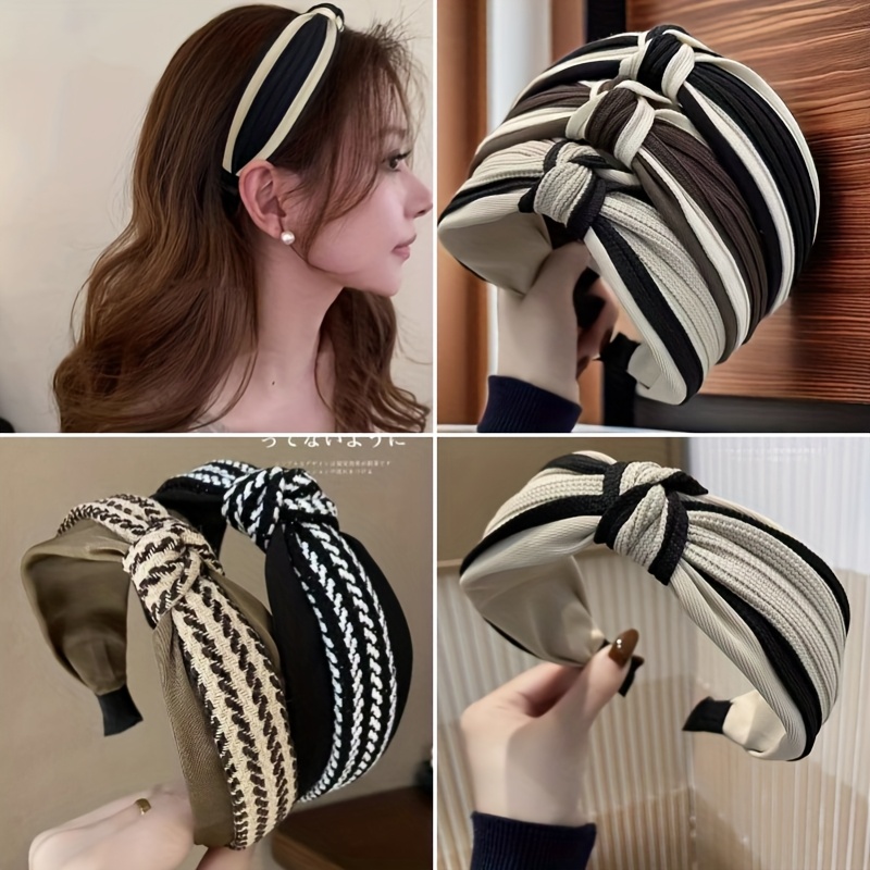 Detangling Wide Comb - 1 Stück luxuriöses geknotetes Haarband mit