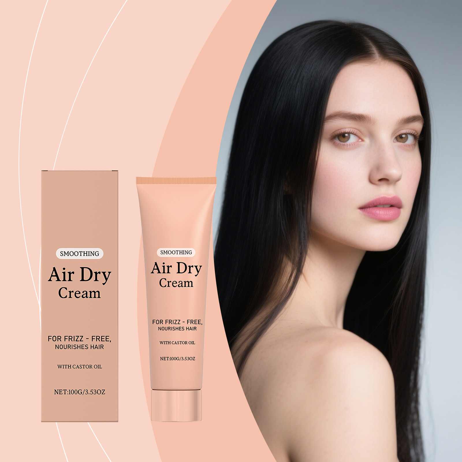 Hair Care Cream - Lufttrocknende Glättungscreme für Haare Anti-Frizz Styling