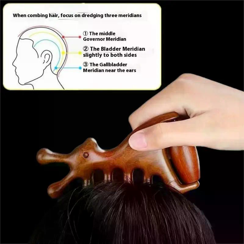 Holz Massage Kamm Kopf Meridia – Detangling Wide Comb Bewertung und Preis