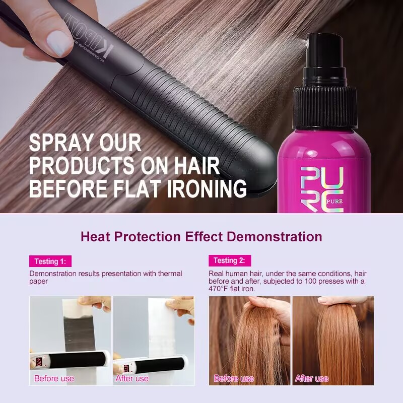 PURC Hitzeschutzspray mit Koko – Hair Care Heat Protectant Bewertung und Preis