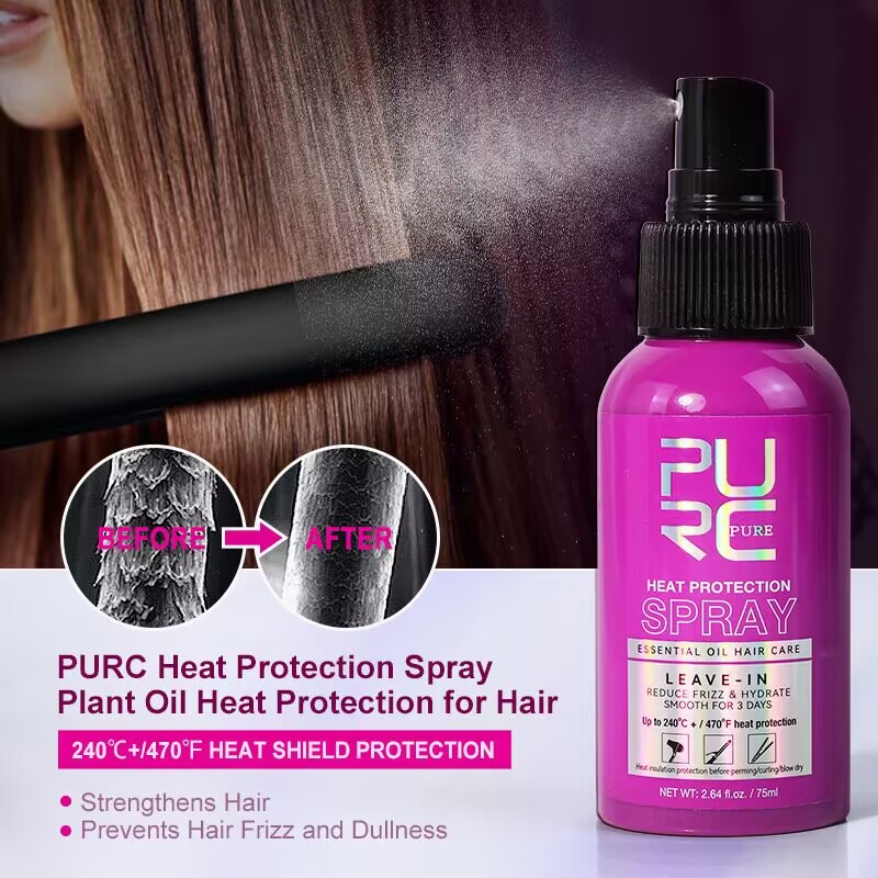 PURC Hitzeschutzspray mit Koko – Hair Care Heat Protectant Bewertung und Preis