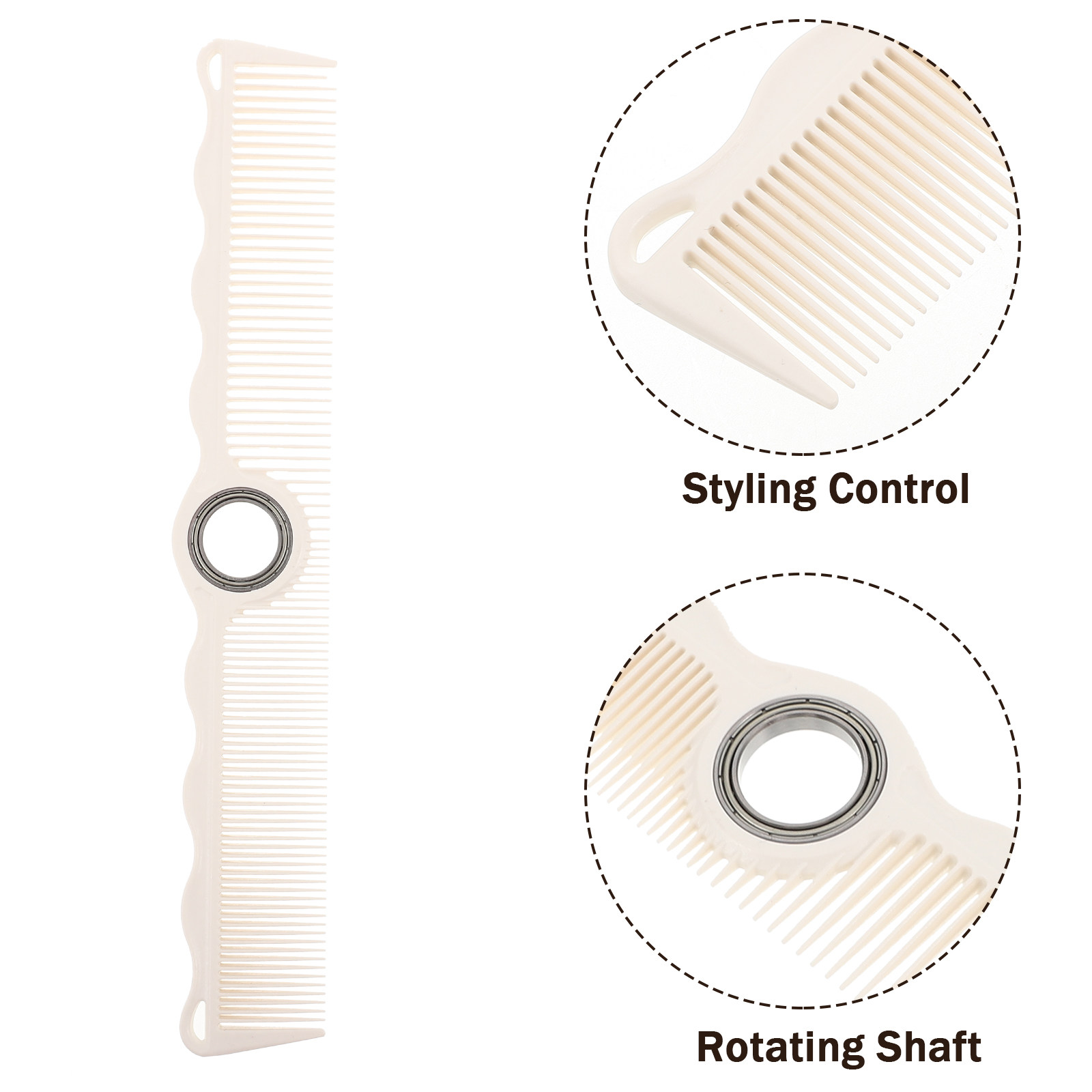 Drehbarer Friseurkamm mit fein – Detangling Wide Comb Bewertung und Preis