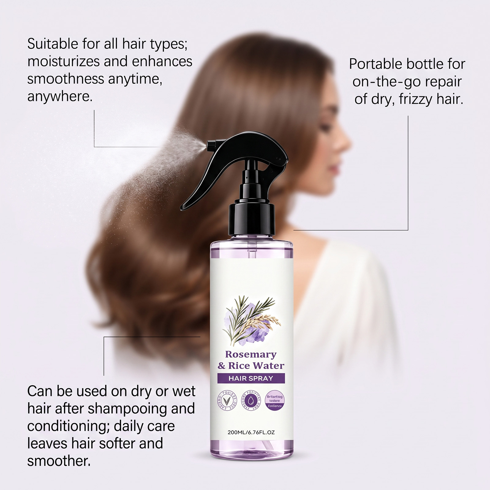 Rosmarin-Reiswasser Haarnebel  – Hair Care With Rice Water Bewertung und Preis
