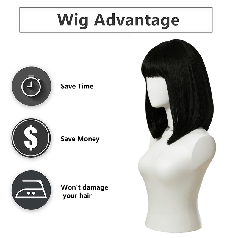 Natürliche schwarze Bob-Perück – Hair Care High End Bewertung und Preis