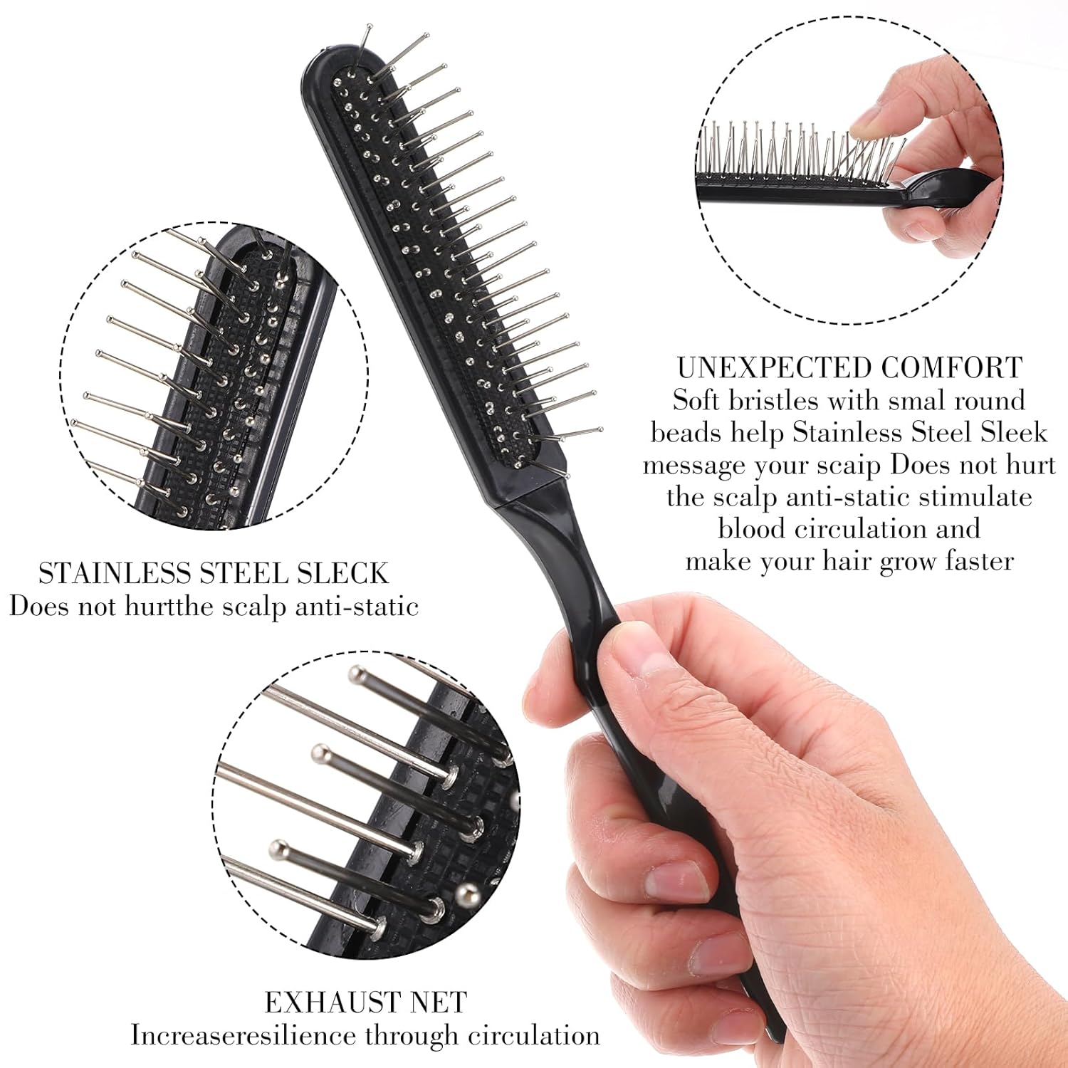 Perückenbürsten-Set, Schlaufen – Detangling Wide Comb Bewertung und Preis