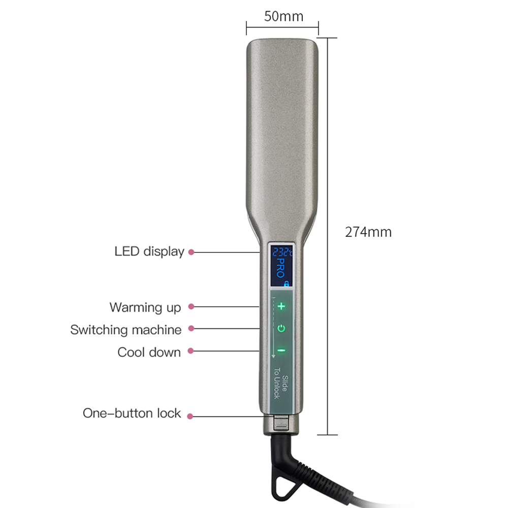 Haar glätter Smart Touch Displ – Detangling Wide Comb Bewertung und Preis