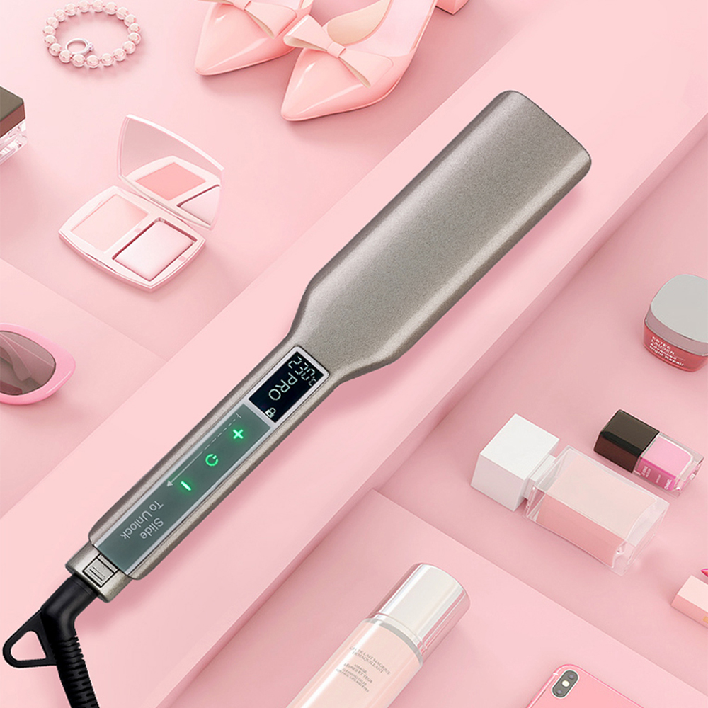 Haar glätter Smart Touch Displ – Detangling Wide Comb Bewertung und Preis